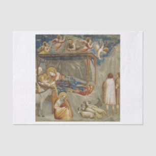 The Nativity of Jesus Christ by Giotto Renaissance Tissue Paper