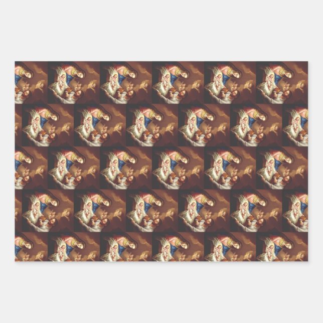 The Nativity of Jesus Christ  Wrapping Paper Sheets (Front)