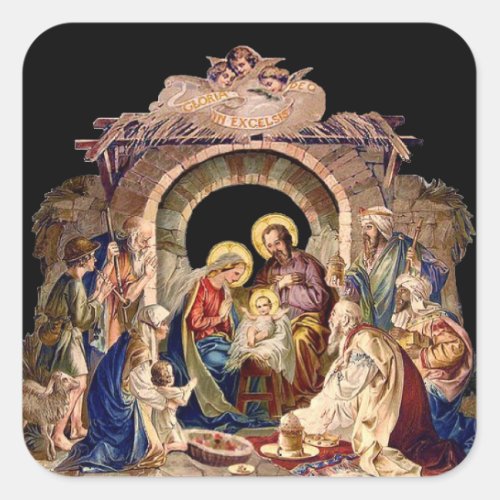 The Nativity of Jesus Sticker