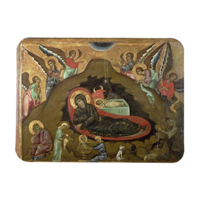 The Nativity, (oil on panel) Magnet (Horizontal)