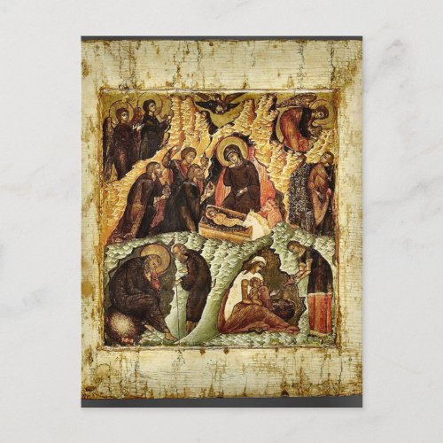 The Nativity Orthodox Christian Icon Postcard