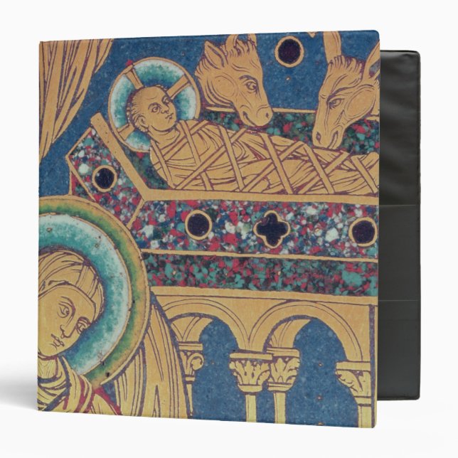 The Nativity, panel from the The Verduner 3 Ring Binder (Front/Inside)