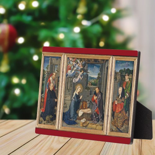 The Nativity Scene Beautiful Religious Christmas Plaque