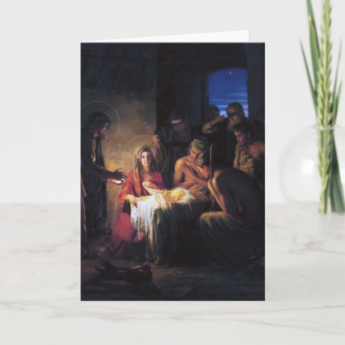 THe Nativity Scene Holiday Card