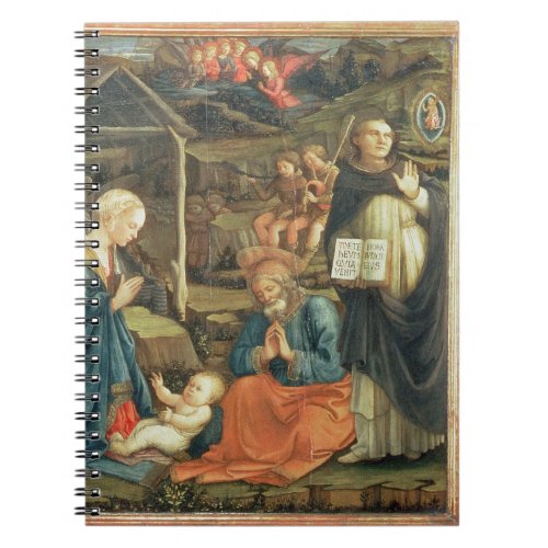 The Nativity with SS Michael and Dominic 1470 t Notebook