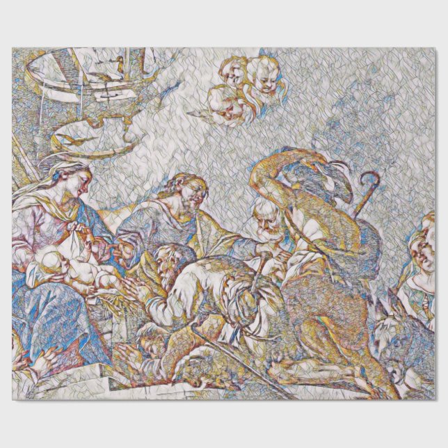 The Nativity Wrapping Paper (Flat)