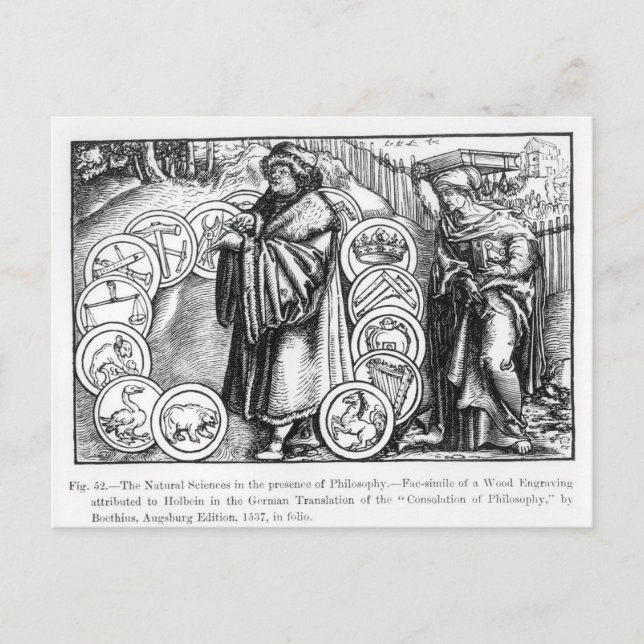 The Natural Sciences in the Presence of Postcard (Front)