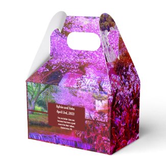The Nature of God Spring Wedding Theme Favor Box