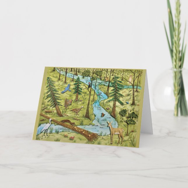 The Nature Preserve Folded Greeting Card (Front)