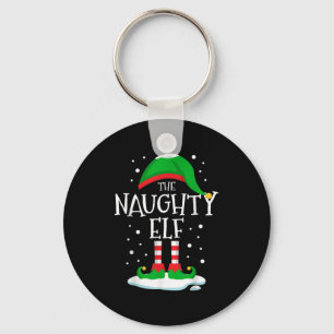 The Naughty Elf Christmas Family Matching Xmas Gro Keychain