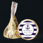 The Nautical Anchor Navy Stripe Wedding Collection Hershey®'s Kisses®<br><div class="desc">Celebrate in style with these elegant and very trendy wedding candy favors. This design is easy to personalize with your special event wording and your guests will be thrilled when they receive these fabulous wedding candy favors. Matching wedding items can be found in the collection.</div>