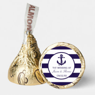 The Nautical Anchor Navy Stripe Wedding Collection Hershey®'s Kisses®