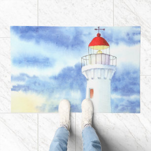The Nautical Lighthouse Mountains Doormat