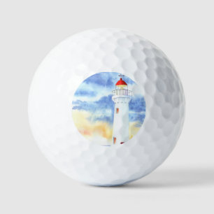 The Nautical Lighthouse Mountains Golf Balls