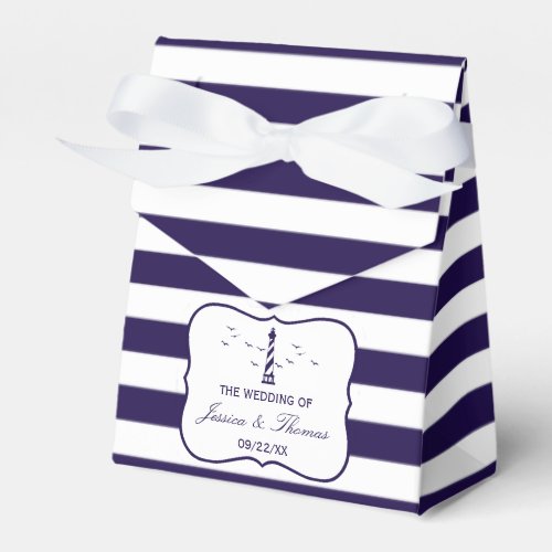 The Nautical Lighthouse Wedding Collection Favor Boxes