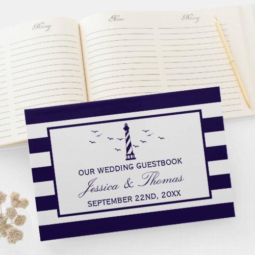 The Nautical Lighthouse Wedding Collection Guest Book