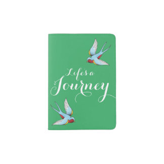 The Nautical Swallow Passport Holder