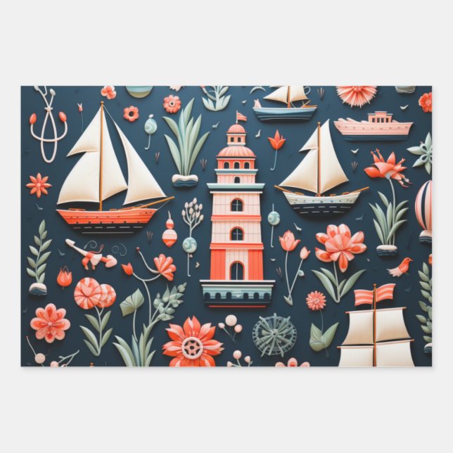 The Nautical Wrapping Paper (Front 3)