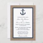 The Navy Anchor On Burlap Beach Wedding Collection