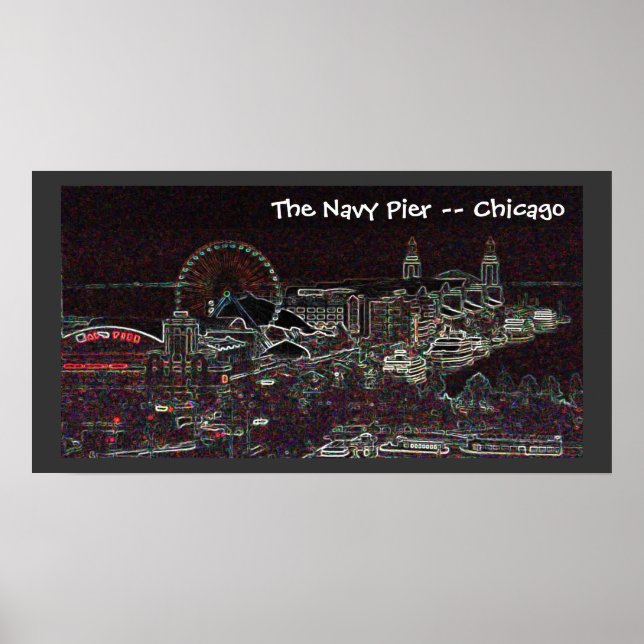 The Navy Pier — Chicago Poster (Front)