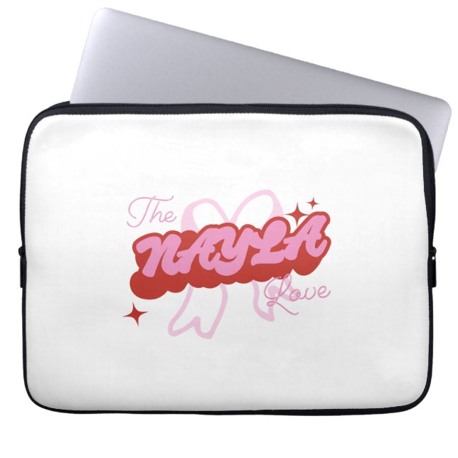 The NAYLA Love Laptop Sleeve (Front)