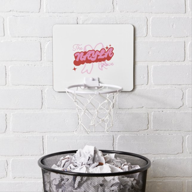 The NAYLA Love Mini Basketball Hoop (In Situ)