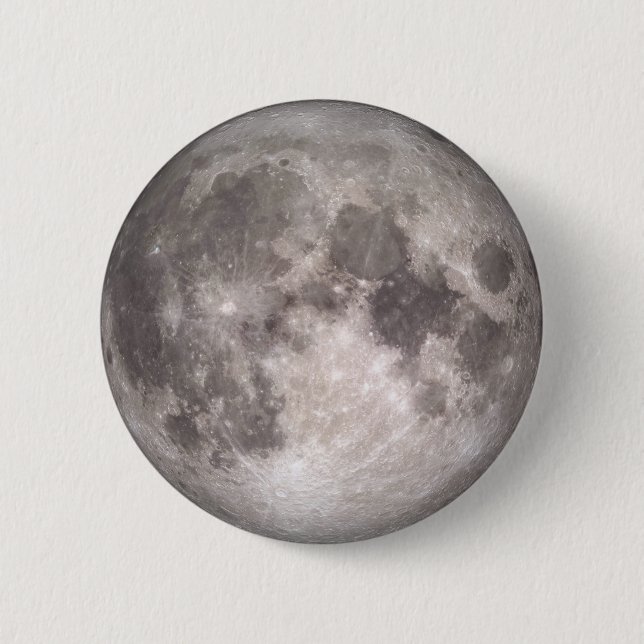The Near Side of the Moon (Lunar Landscape) Button (Front)