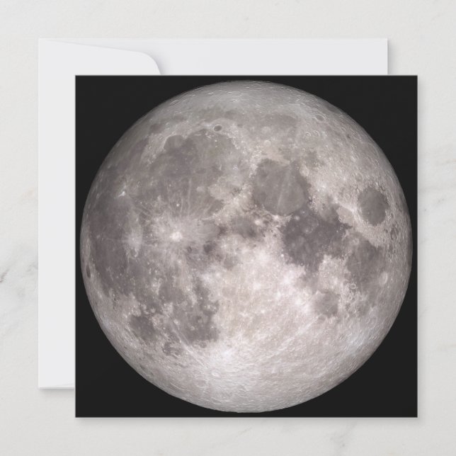 The Near Side of the Moon (Lunar Landscape) Card (Front)
