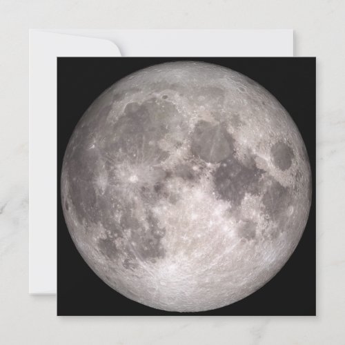 The Near Side of the Moon Lunar Landscape Card