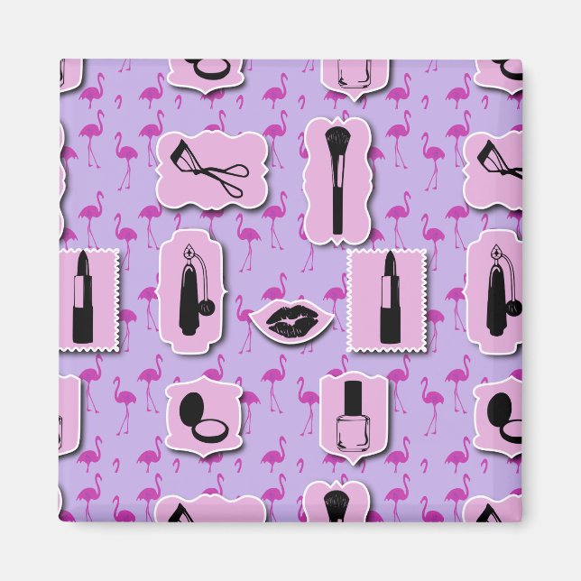 The Necessities Cosmetic Logo Pattern Magnet (Front)