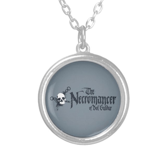 The Necromancer Name Silver Plated Necklace (Front)