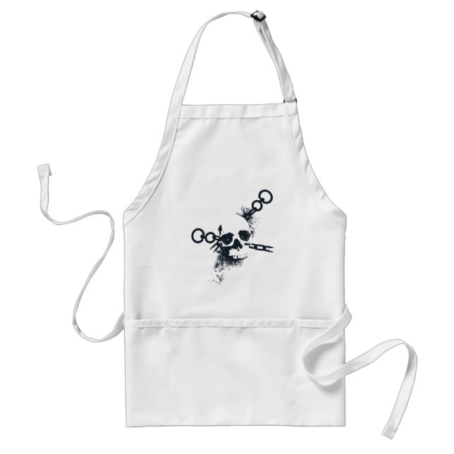 The Necromancer Skull Symbol Adult Apron (Front)