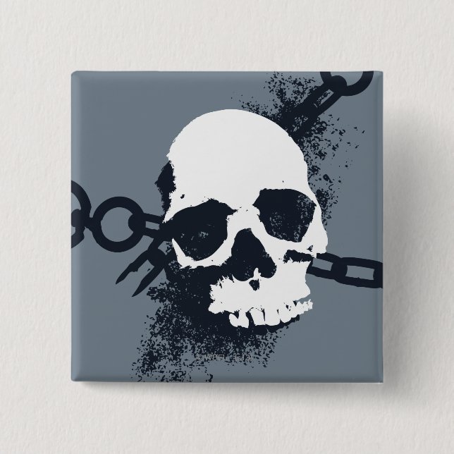 The Necromancer Skull Symbol Button (Front)