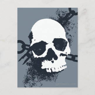 The Necromancer Skull Symbol Postcard