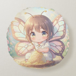 The Nectar Artist.2 Round Pillow