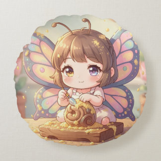 The Nectar Artist.6 Round Pillow