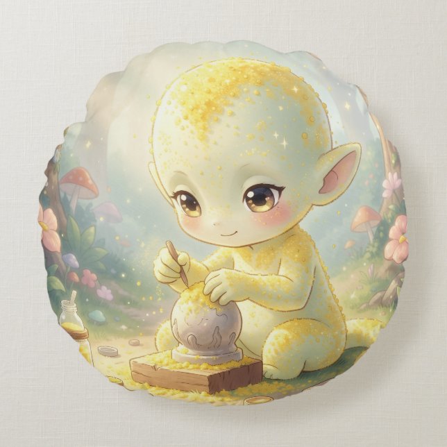 The Nectar Galaxy Wanderers.6 Round Pillow (Front)