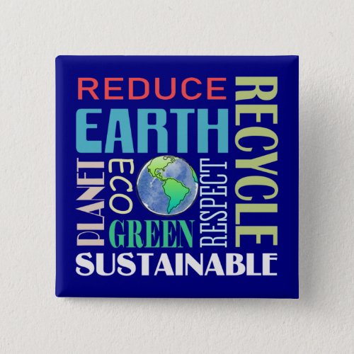 The Need Is Great Earth Day Button