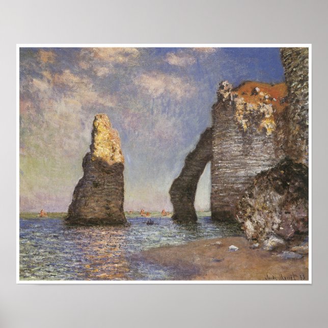 The Needle, Etretat, 1885 Poster (Front)