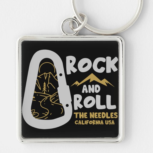 The Needles California Alpinism USA Keychain (Front)