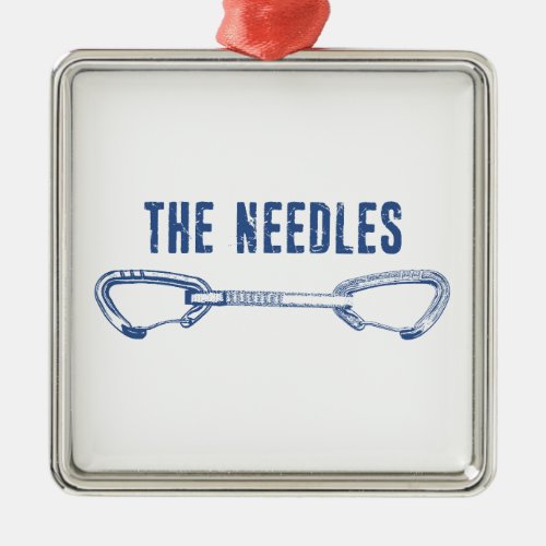 The Needles Climbing Quickdraw Metal Ornament