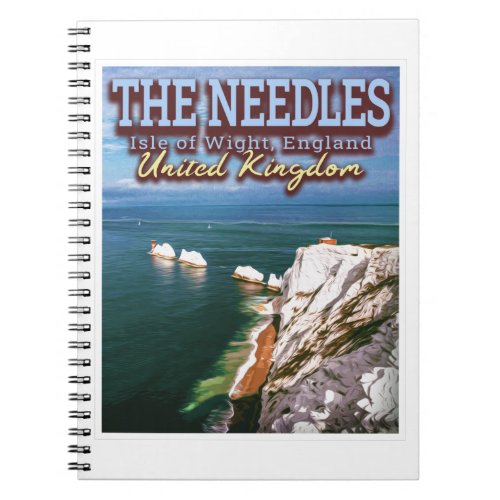 THE NEEDLES _ ISLE OF WIGHT ENGLAND UK NOTEBOOK