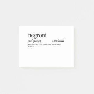 The Negroni - Italy's favorite cocktail Post-it Notes