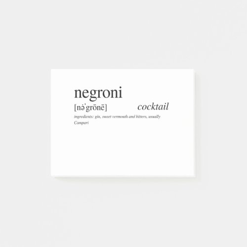 The Negroni _ Italys favorite cocktail Post_it Notes