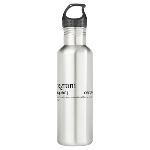 The Negroni _ Italys favorite cocktail Stainless Steel Water Bottle