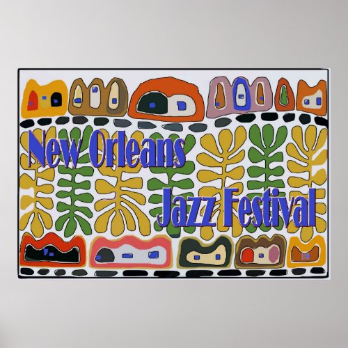 The Neighborhood Abstract Jazz Festival Poster