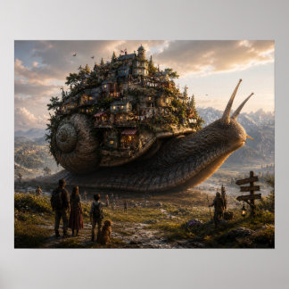 The Neighborhood on the Giant Snail Poster