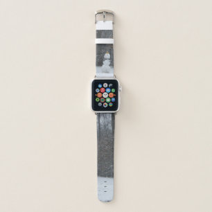 The Neighbor's Snowman Winter Snow Scene Apple Watch Band