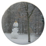 The Neighbor's Snowman Winter Snow Scene Chocolate Covered Oreo
