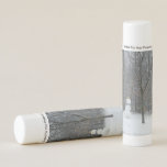 The Neighbor's Snowman Winter Snow Scene Lip Balm